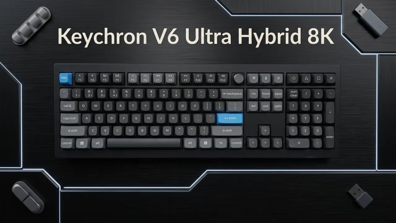 Keychron V6 Ultra Hybrid 8K Review The Ultimate Hybrid Gaming Keyboard